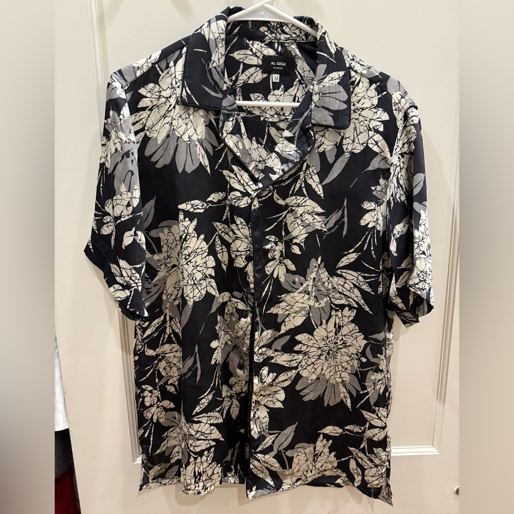 Silk pajama style floral button down - Al Giga Mykonos - M Medium - rag & bone